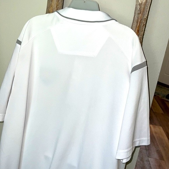 Men’s Antigua MLB White Tampa Rays 20th Anniversary Dri‎ Fit Polo sz XL - Picture 6 of 6